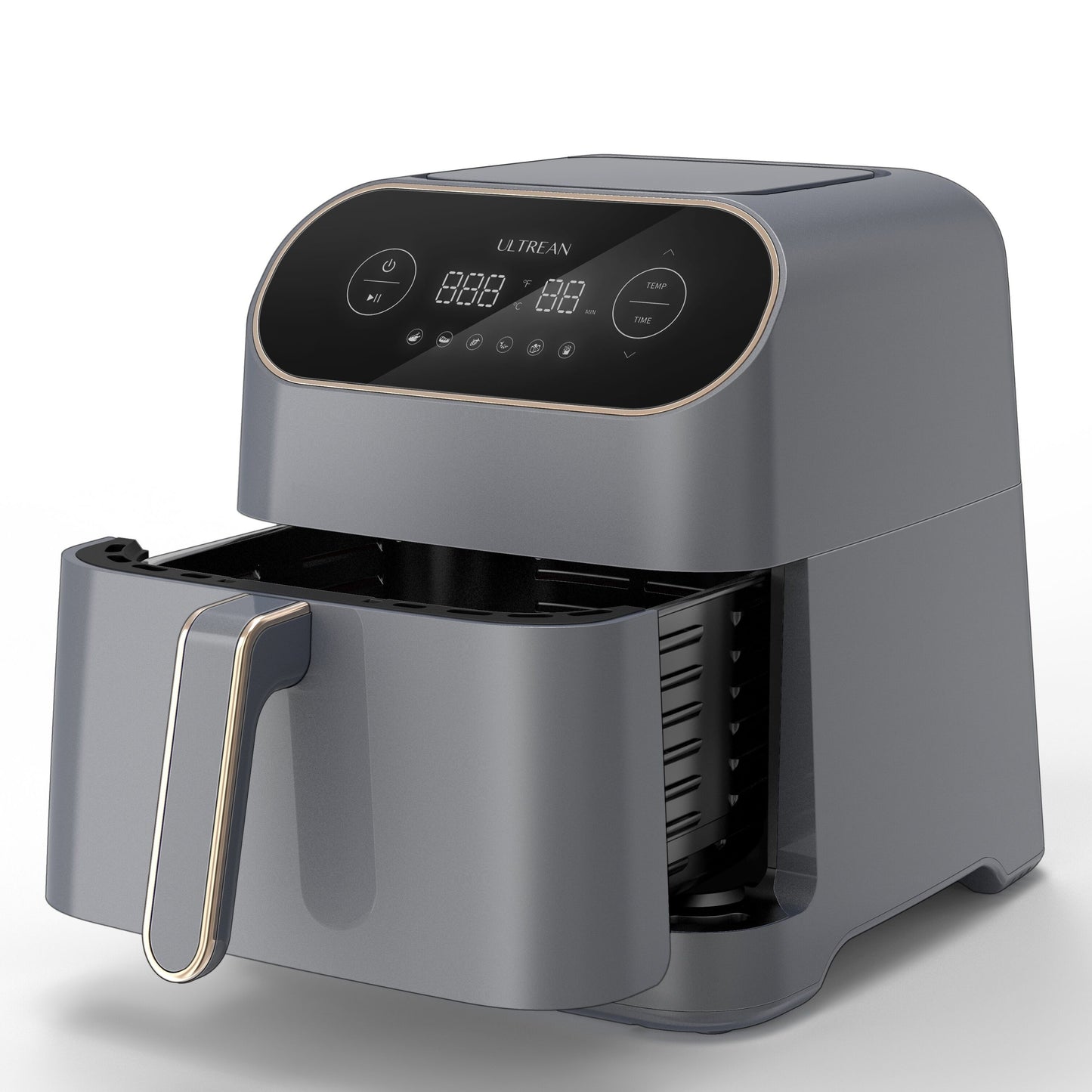 Ultrean 9 Quart 6-in-1 Electric Air Fryer, 1750W XL Hot Airfryer Oven Oilless Cooker, Large Family Size LCD Touch Control Panel and Nonstick Basket