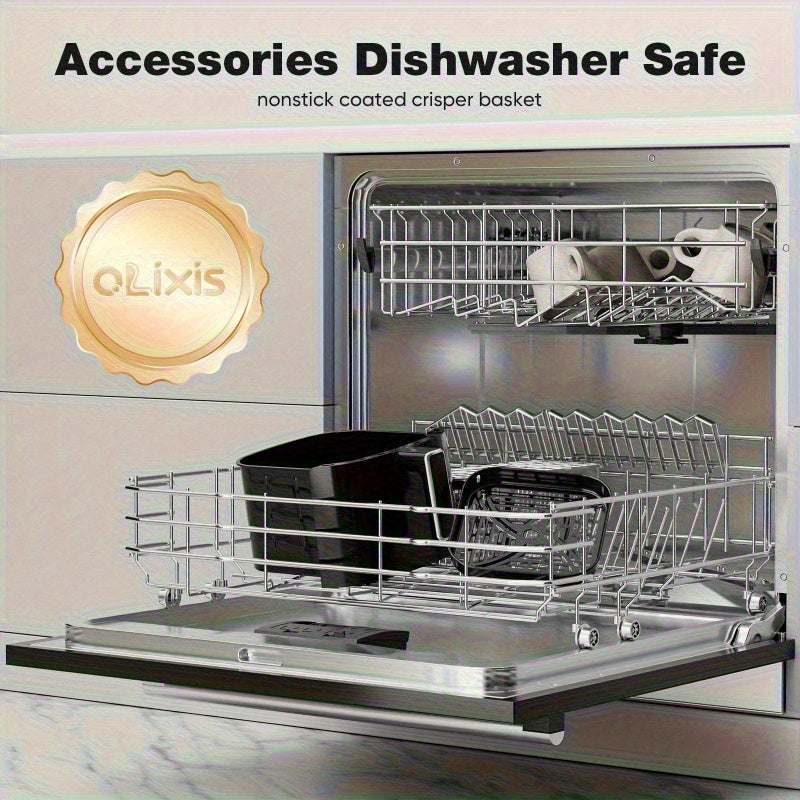 6.34QT Air Fryer Toaster Oven & Deep Fryer-12-in-1 Kitchen Appliance W\u002F 360° View Window | Dishwasher Safe Non-Toxic Basket for Roasting, Baking, Steaming | Air Fryers & Kitchen Accessories Closeout