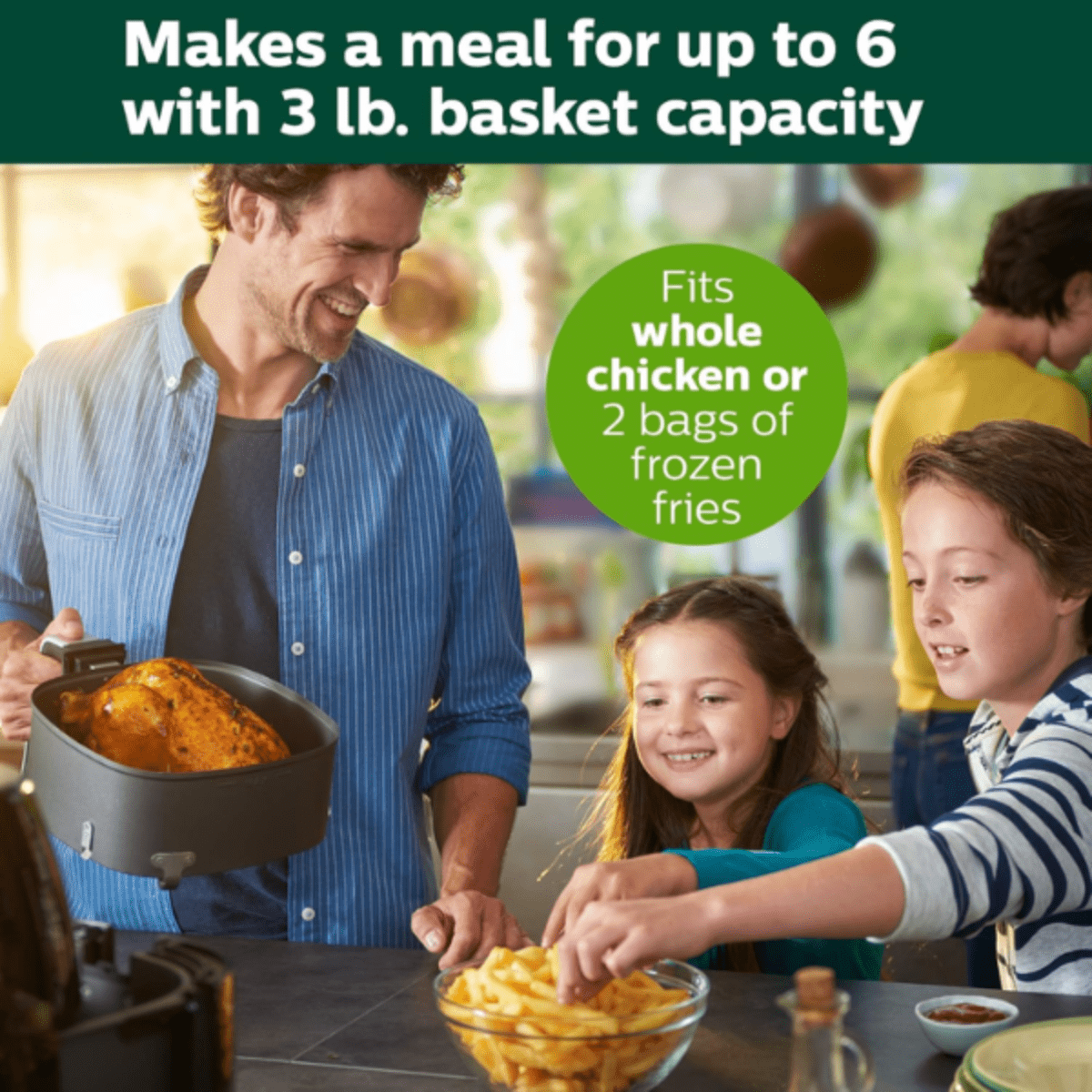 PHILIPS AIR FRYER XXL TWIN TURBOSTAR-BLACK