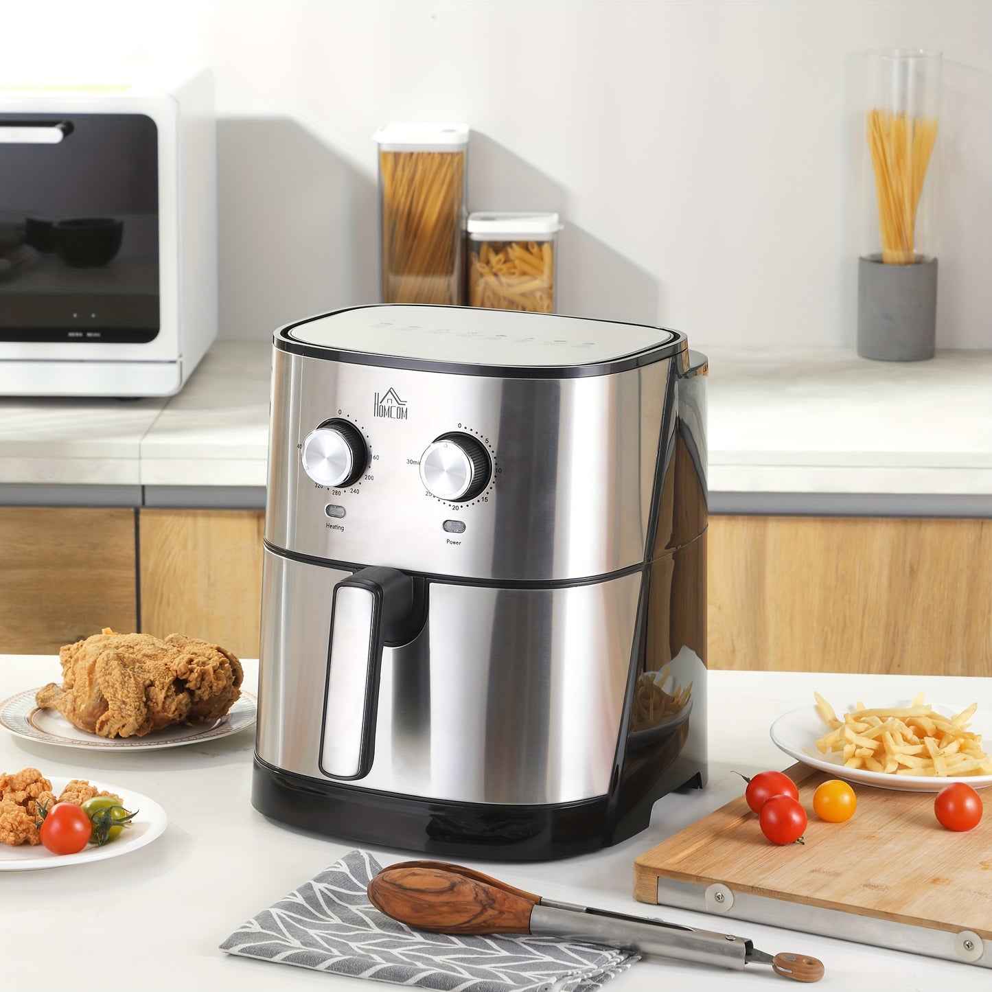 Air Fryer, 1700W 6.9 Quart Air Fryer Oven With 360° Air Circulation, Adjustable Temperature, Timer And Nonstick Basket For Oil Less Or Low Fat Cooking