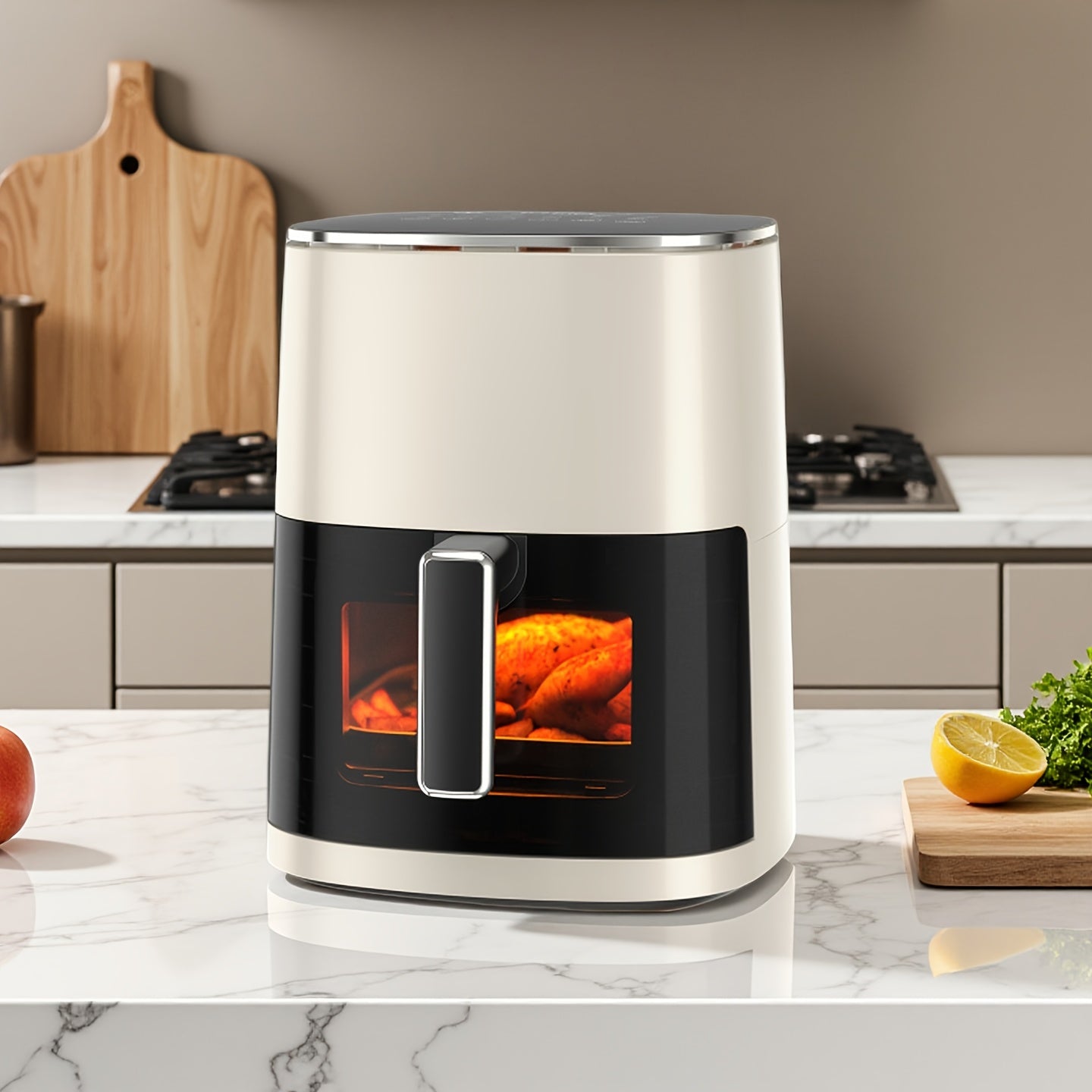 6.34QT Air Fryer Toaster Oven & Deep Fryer-12-in-1 Kitchen Appliance W\u002F 360° View Window | Dishwasher Safe Non-Toxic Basket for Roasting, Baking, Steaming | Air Fryers & Kitchen Accessories Closeout